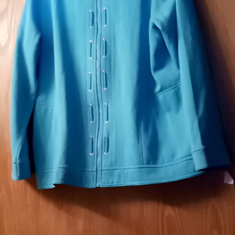 Jacket, Alfred Dinner, size 16, Turquoise